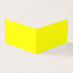Gelbe Solid Color Falte Visitenkarte Visitenkarten
