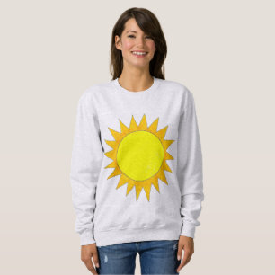 Gelbe Sommersonne Sonnenschein Sonnenhimmel Sonnen Sweatshirt