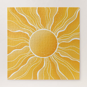 Gelbe Sonne Puzzle