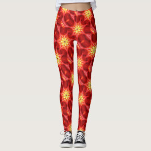 gelbe Sonnen rot Leggings