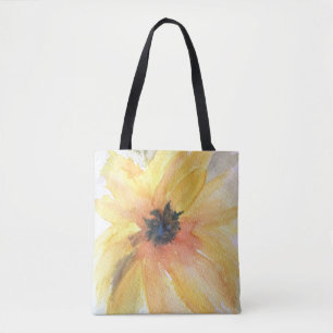 Gelbe Sonnenblume All-Over-Print-Schulter-Tasche