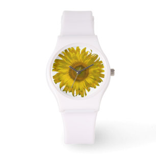 Gelbe Sonnenblume Armbanduhr