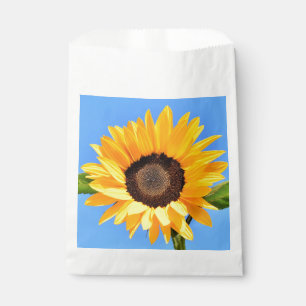 Gelbe Sonnenblume auf blauem Himmel - Sommer Geschenktütchen