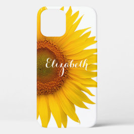 Gelbe Sonnenblume Blume Personalisiert Case-Mate iPhone Hülle