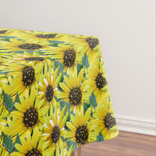 Gelbe Sonnenblume Bouquet Bright Blumenkreuz Tischdecke