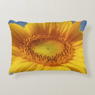 Gelbe Sonnenblume Dekokissen