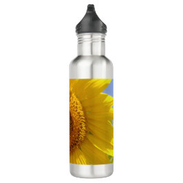 Gelbe Sonnenblume Edelstahlflasche