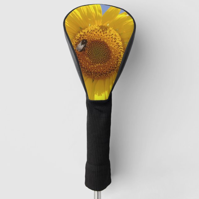 Gelbe Sonnenblume Golf Headcover (Vorderseite)