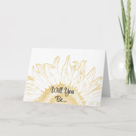 Gelbe Sonnenblume Grafik werden Sie meine Briddema Einladung