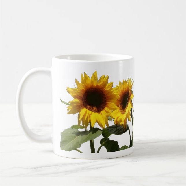 Gelbe Sonnenblume Kaffeetasse (Links)