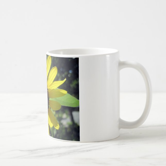 Gelbe Sonnenblume Kaffeetasse (Rechts)