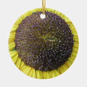 Gelbe Sonnenblume Keramik Ornament