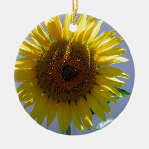 Gelbe Sonnenblume Keramik Ornament