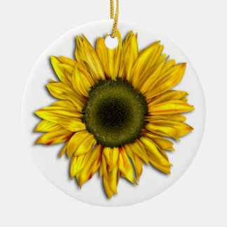 Gelbe Sonnenblume-Keramik-Verzierung Keramikornament