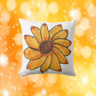 Gelbe Sonnenblume Kissen