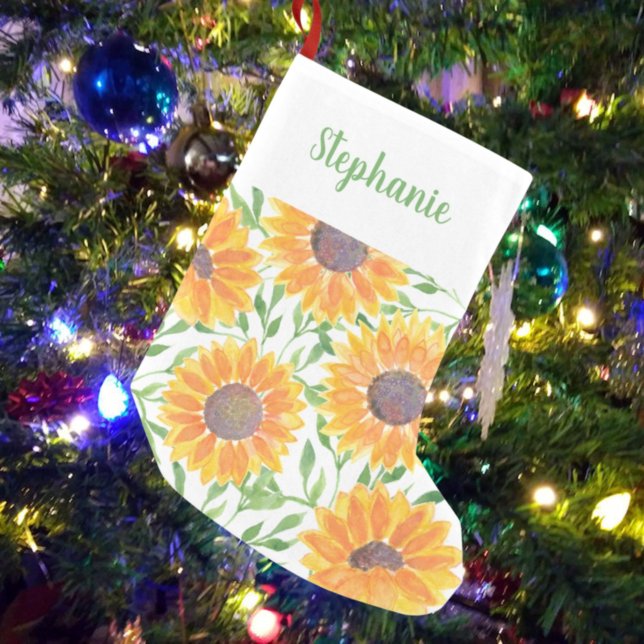 Gelbe Sonnenblume Kleiner Weihnachtsstrumpf (Von Creator hochgeladen)