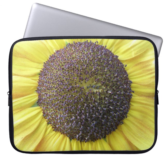 Gelbe Sonnenblume Laptop Tasche (Vorderseite)
