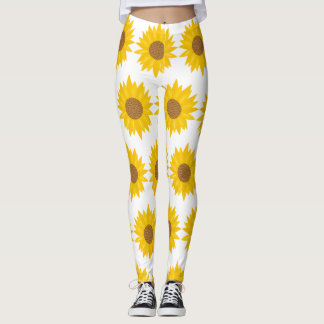 Gelbe Sonnenblume Leggings