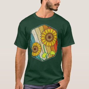 Gelbe Sonnenblume Lover Gardener Retro Sonnenschei T-Shirt