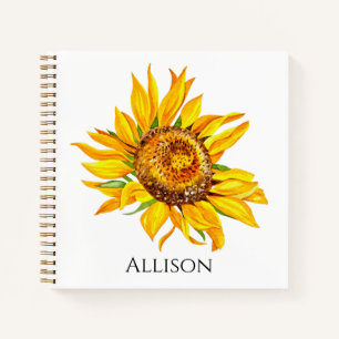 Gelbe Sonnenblume Notizbuch