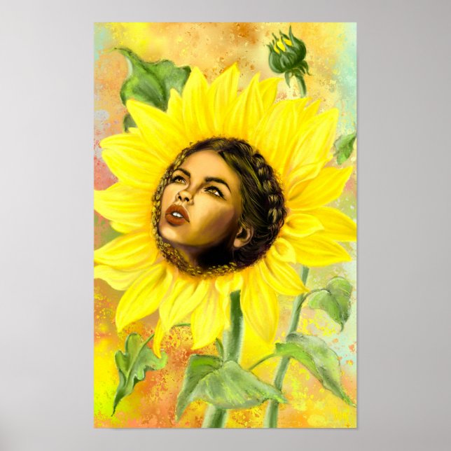 Gelbe Sonnenblume Poster (Vorne)