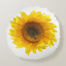 gelbe Sonnenblume Rundes Kissen