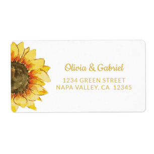 Gelbe Sonnenblume. Rustikale Hochzeitssendung