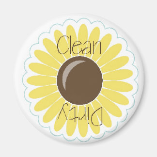 Gelbe Sonnenblume Sauberkeit/Geschirrspüler Magnet