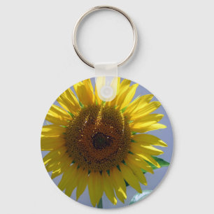 Gelbe Sonnenblume Schlüsselanhänger