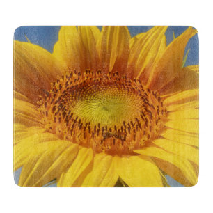 Gelbe Sonnenblume Schneidebrett