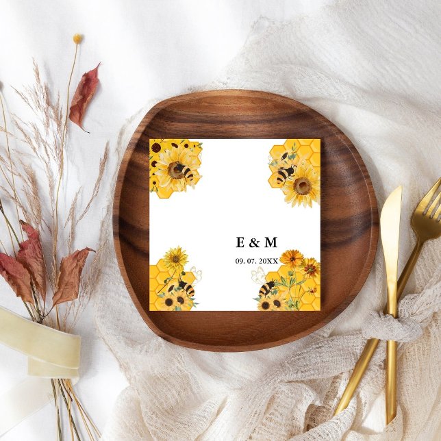 Gelbe Sonnenblume Serviette (Von Creator hochgeladen)