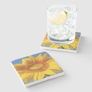 Gelbe Sonnenblume Steinuntersetzer