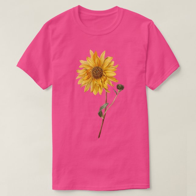 Gelbe Sonnenblume  T-Shirt (Design vorne)