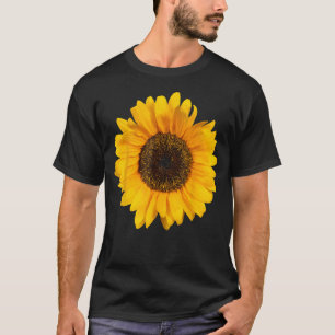 Gelbe Sonnenblume Wasserfarbe Positive T-Shirt