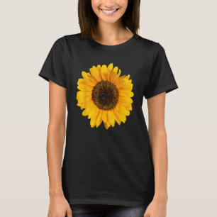 Gelbe Sonnenblume Wasserfarbe Positive T-Shirt