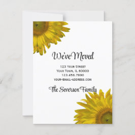 Gelbe Sonnenblumen Änderung der Ankündigungen