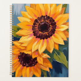 Gelbe Sonnenblumen | Aquarell-Blumenmalerei Planer