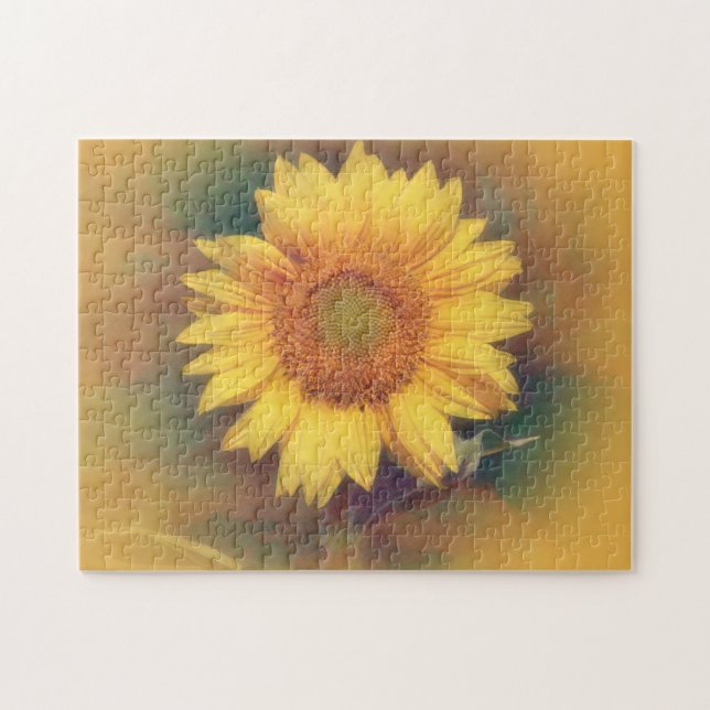 Gelbe Sonnenblumen Blume Art Puzzle (Horizontal)