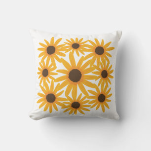 Gelbe Sonnenblumen, Blumenkissen Kissen