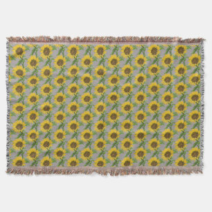 Gelbe Sonnenblumen Decke