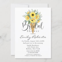 Gelbe Sonnenblumen Eiscreme Kone Brautparty in