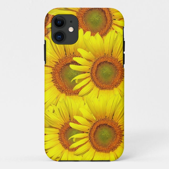 Gelbe Sonnenblumen-Gehäuse Case-Mate iPhone Hülle (Rückseite)