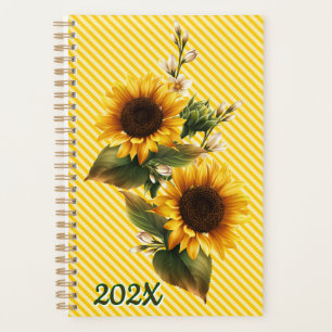 Gelbe Sonnenblumen Jahr Planer