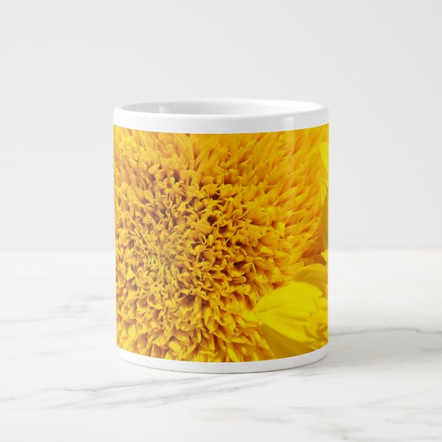 Gelbe Sonnenblumen Jumbo Große Tasse Geschenke (Vorderseite)