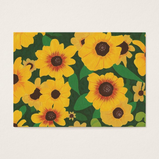 Gelbe Sonnenblumen Kunsthandwerkerkarte (Vorderseite)