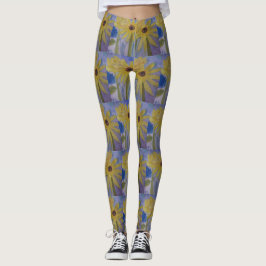 Gelbe Sonnenblumen Leggings