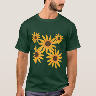 Gelbe Sonnenblumen Malereien T-Shirt