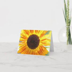 Gelbe Sonnenblumen-Mitteilungskarten Karte