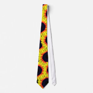Gelbe Sonnenblumen Neck Tie Krawatte