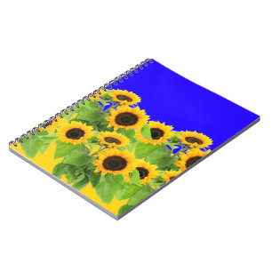 Gelbe Sonnenblumen Notizblock